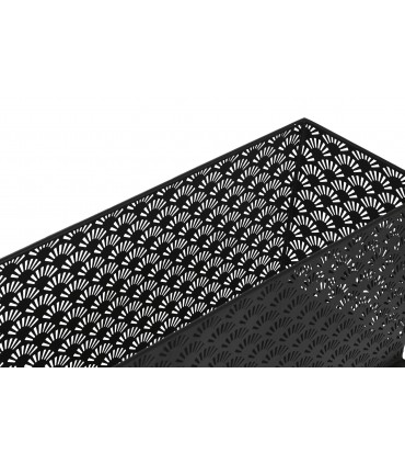Maceteros set 2 metal 60x22x70 cm