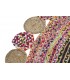 Alfombra yute multicolor 200x200x1 cm