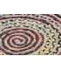 Alfombra yute multicolor 200x200x1 cm