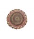 Alfombra yute multicolor 200x200x1 cm
