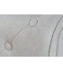 Sofá chester capitoné blanco 151x80x70 cm