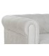 Sofá chester capitoné blanco 151x80x70 cm