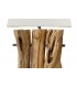 Lámpara madera de teca 40x20x80