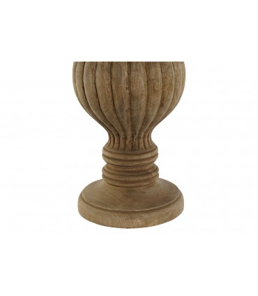 Lámpara sobremesa madera 41x41x76 cm