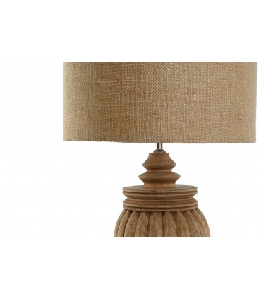 Lámpara sobremesa madera 41x41x76 cm