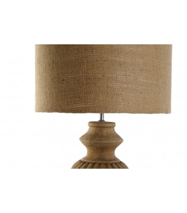 Lámpara madera 44x44x91 cm