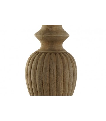 Lámpara madera 44x44x91 cm