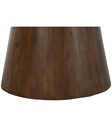 Mesa madera de mango y mármol 120x120x79 cm