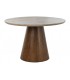 Mesa madera de mango y mármol 120x120x79 cm