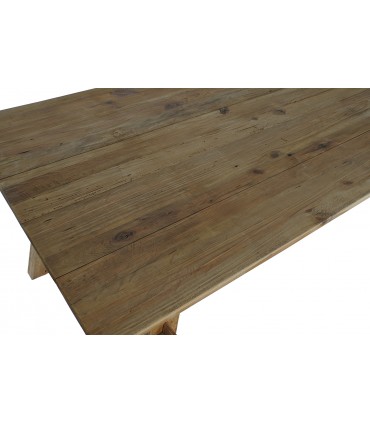 Mesa madera pino reciclado 200x100x76 cm