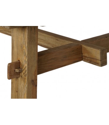 Mesa madera pino reciclado 200x100x76 cm