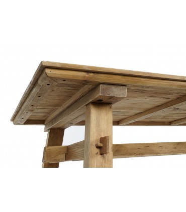 Mesa madera pino reciclado 200x100x76 cm