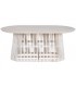 Mesa ovalada mindi 180x100x75 cm