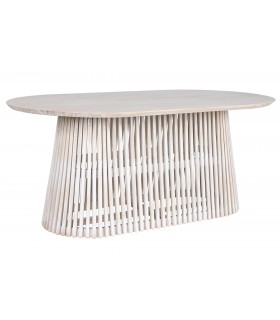 Mesa ovalada mindi 180x100x75 cm