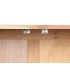 Buffet acacia metal 145x40x80 cm