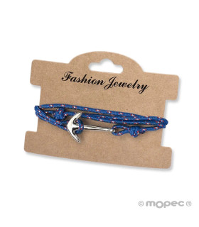 Pulsera marinera con ancla