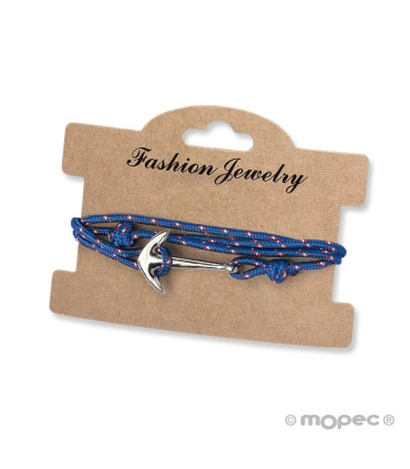 Pulsera marinera con ancla