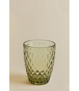 Vaso tallado Virginia verde 25 CLS