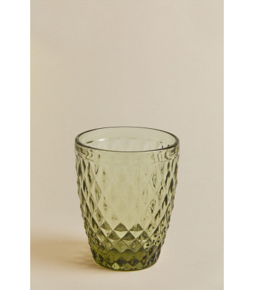 Vaso tallado Virginia verde 25 CLS