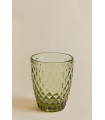 Vaso tallado Virginia verde 25 CLS