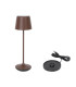 LAMPARA REDONDA CORTEN Y CARGADOR LUZERNE7.5x25c