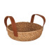 CESTA SEAGRASS C/ASA PIEL 20x7cm