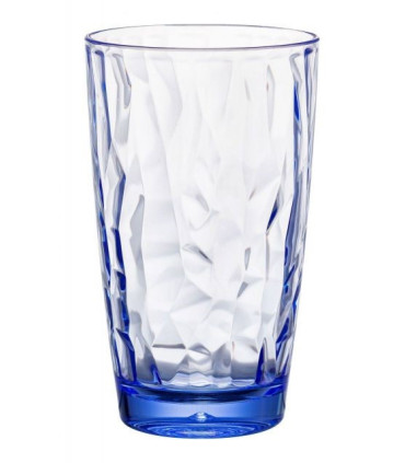VASO DIAMOND REFRESCO AZUL 50CL 8.5X14.5CM PC