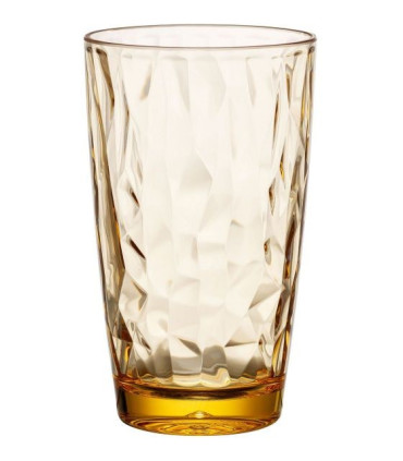 VASO DIAMOND REFRESCO AMARILLO 50CL 8.5X14.5CM PC