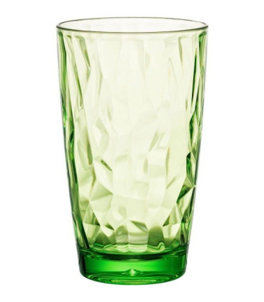 VASO DIAMOND REFRESCO VERDE 50CL 8.5X14.5CM PC