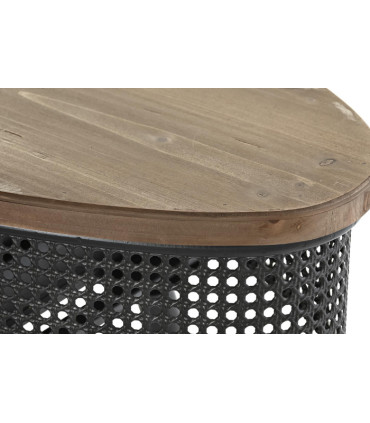 Consola abeto y metal 90,5x39x78 cm