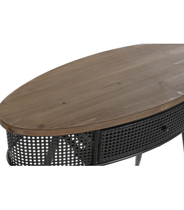 Consola abeto y metal 90,5x39x78 cm
