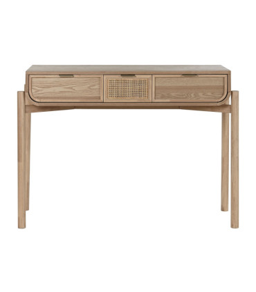 Consola abeto ratán 108x40x77 cm