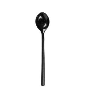 Mini cucharas aperitivo negro 10.5cm