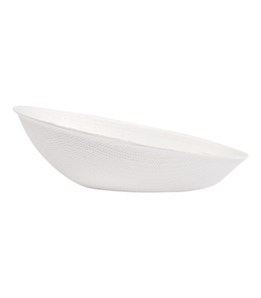 Recipiente oval bionic blanco