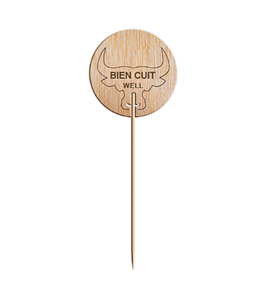 Steak marker " bien hecho" 9.5cm