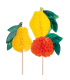 Pack adornos helado " frutas" surtido madera