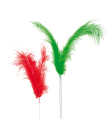 Pack adornos helado " plumas cokctail" surtido plástico