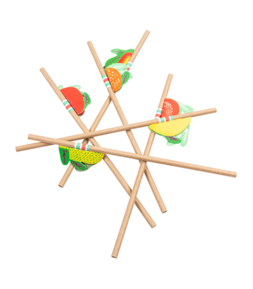 Pack pajitas frutas natural kraf
