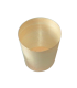 Mini vasos hojuela de álamo natural madera