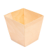 Mini recipiente de hojuela de álamo madera natural