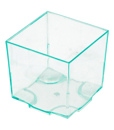 Cubo apilable con base verde agua 65ml