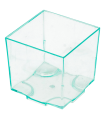 Cubo apilable con base verde agua 65ml