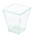 Recipientes tapas " bouquet" verde agua PS 60ML