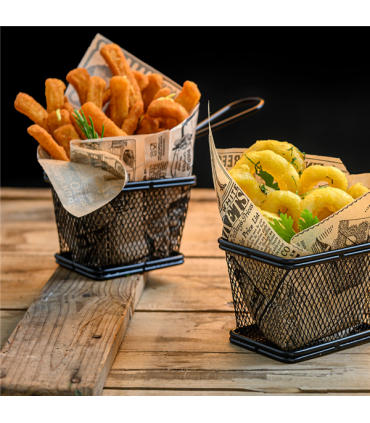 Mini papel antigrasa basket times natural