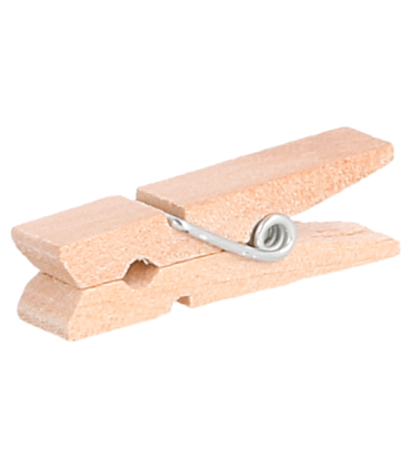 Pinzas madera natural