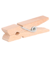 Pinzas madera natural