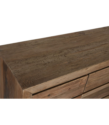 Cómoda madera pino reciclada 161x48x90 cm