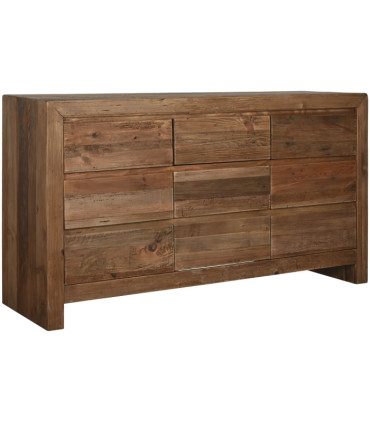 Cómoda madera pino reciclada 161x48x90 cm