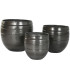 Set de 3 maceteros aluminio