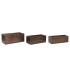 Pack de 3 maceteros jardinera